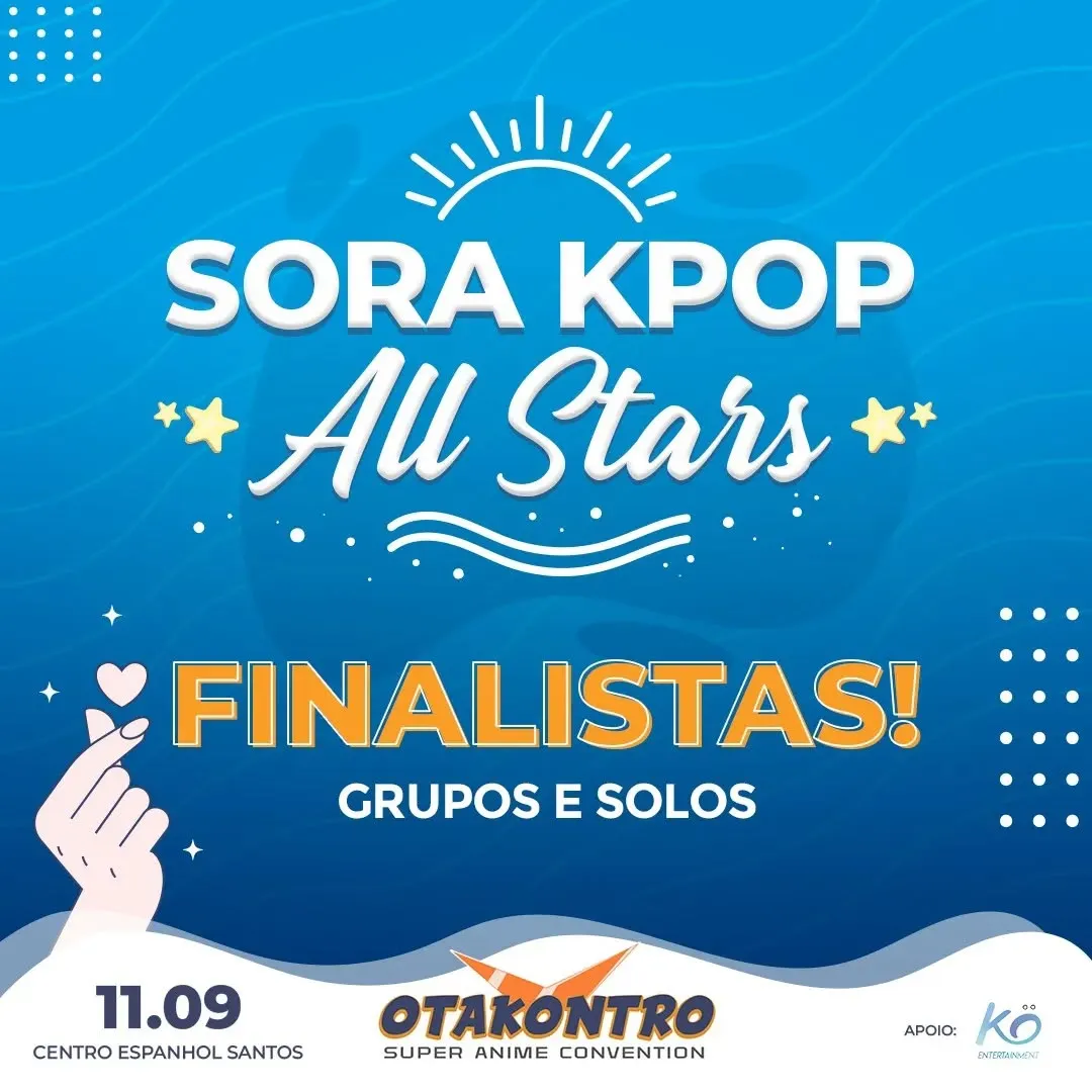 Conheça agora os finalistas do concurso kpop grupo e solo do Otakontro. Garanta já seu ingresso antes, link na bio