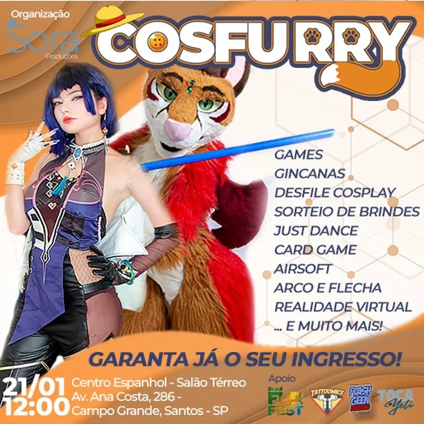 Comece o ano se divertindo no Cosfurry! Ingressos antecipados já disponíveis no link da bio!
.
.
.
.
.
.
#furry #cosplay...