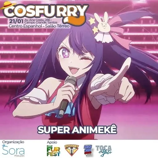 Cante suas favoritas no nosso Super Animeke com seus amigos! Garanta já seu ingresso, link na bio.
.
.
.
.
.
.
.
#furryf...