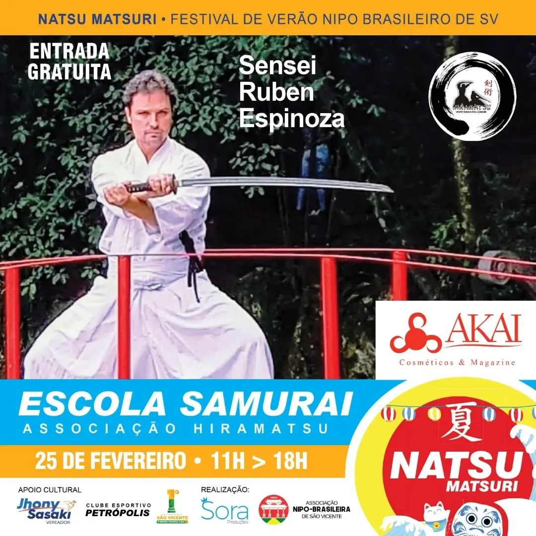 Um show de cultura e integração no Natsu Matsuri, venha conferir a apresentação da Associação Hiramatsu com o comando do...