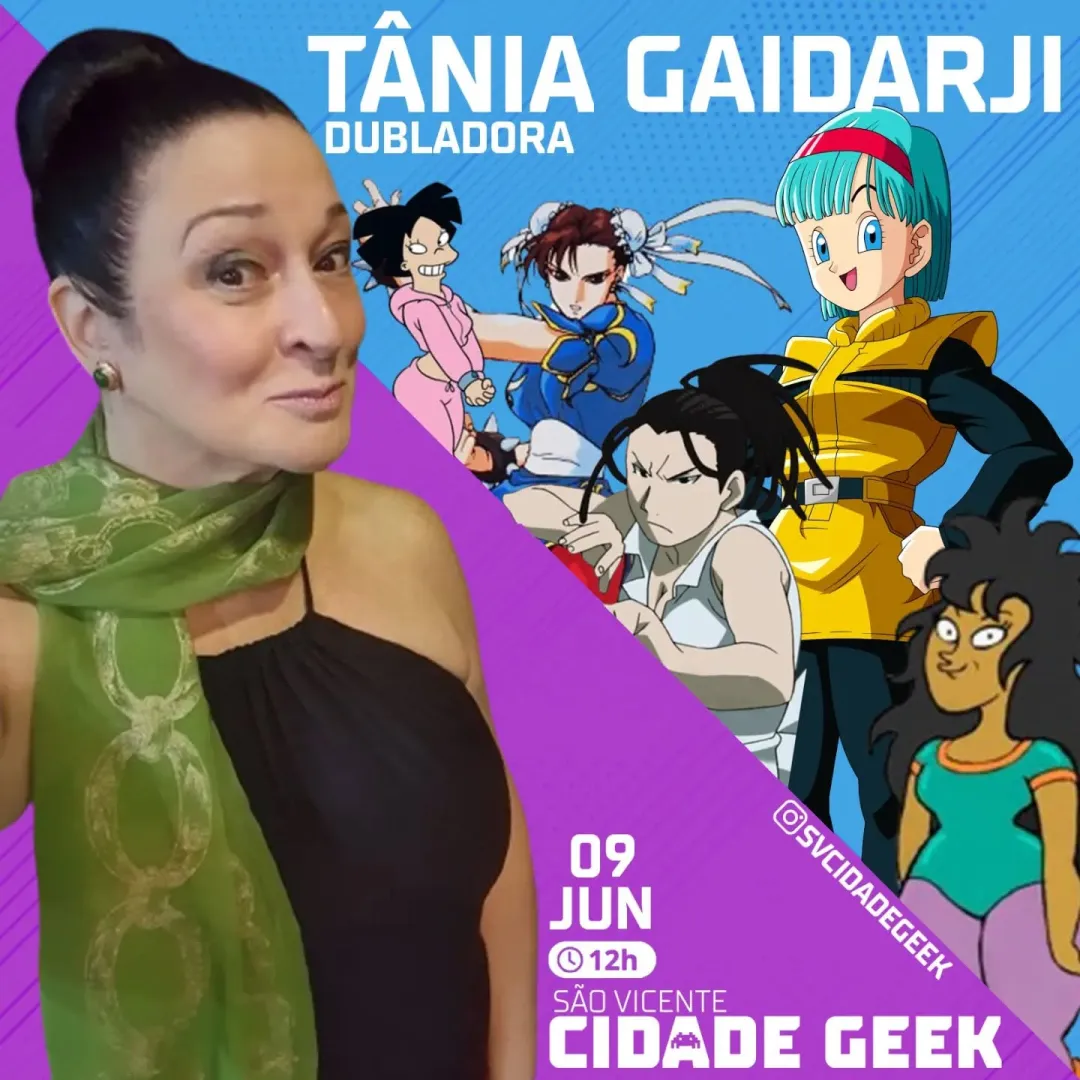 🌟 Apresentando Tânia Gaidarji, a voz por trás de personagens icônicas! 🎙️✨

Estamos emocionados em receber a talentosí...