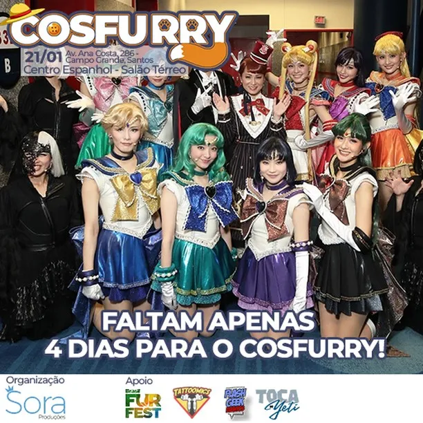 Falta pouco para o Cosfurry, deixe nos comentários qual cosplay / fursona que você irá levar ao evento!
Os ingressos ant...