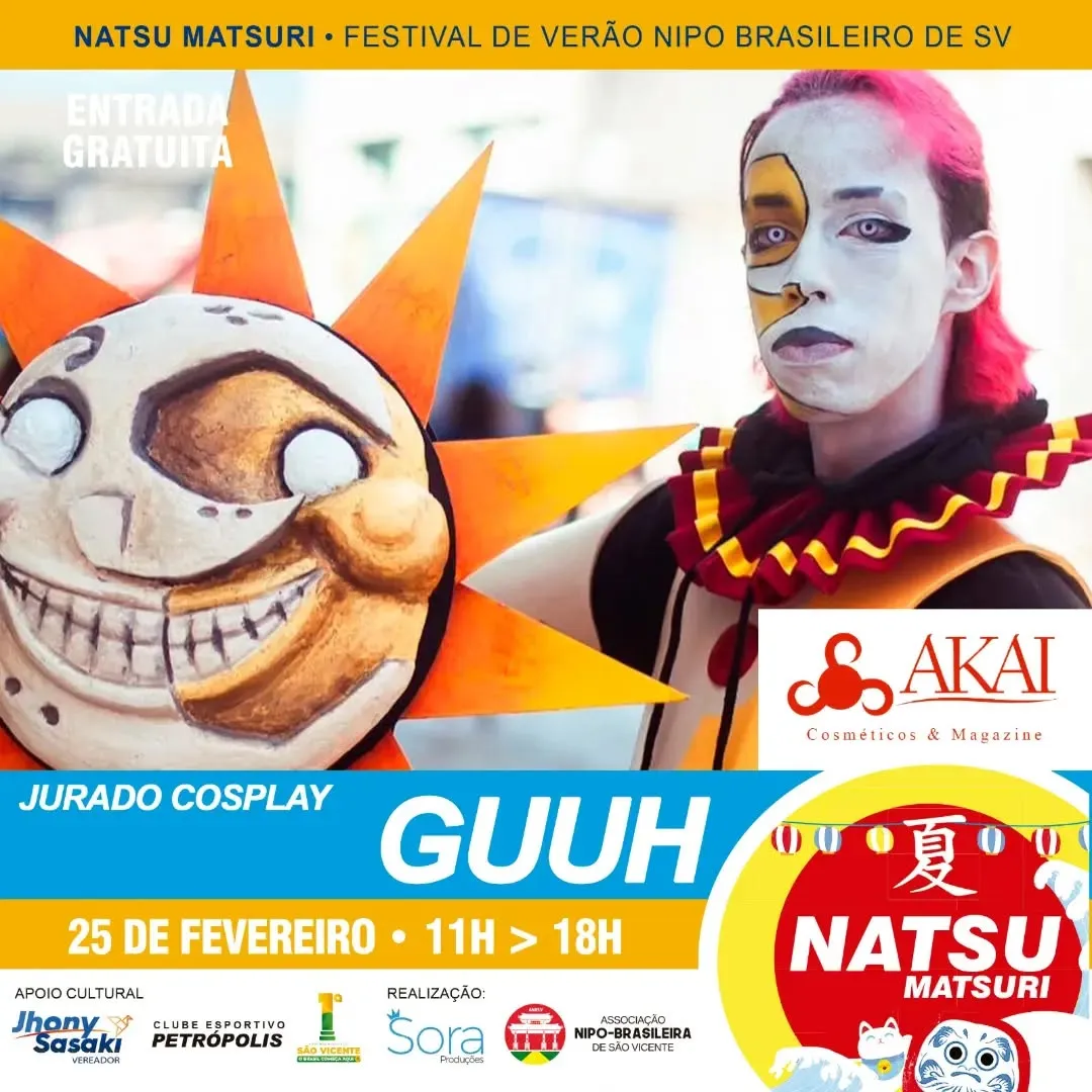 Nosso primeiro jurado é um cosplayer talentosíssimo da região e irá avaliar os participantes do nosso concurso de forma...