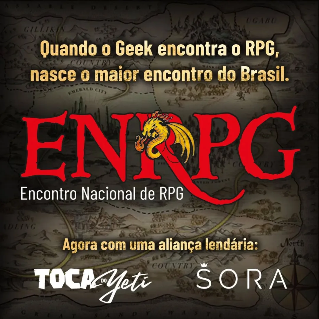 A Sora Produções e a Toca do Yeti anuncia uma nova etapa: a partir da edição 2026, passamos a co-produzir o Encontro Nac...