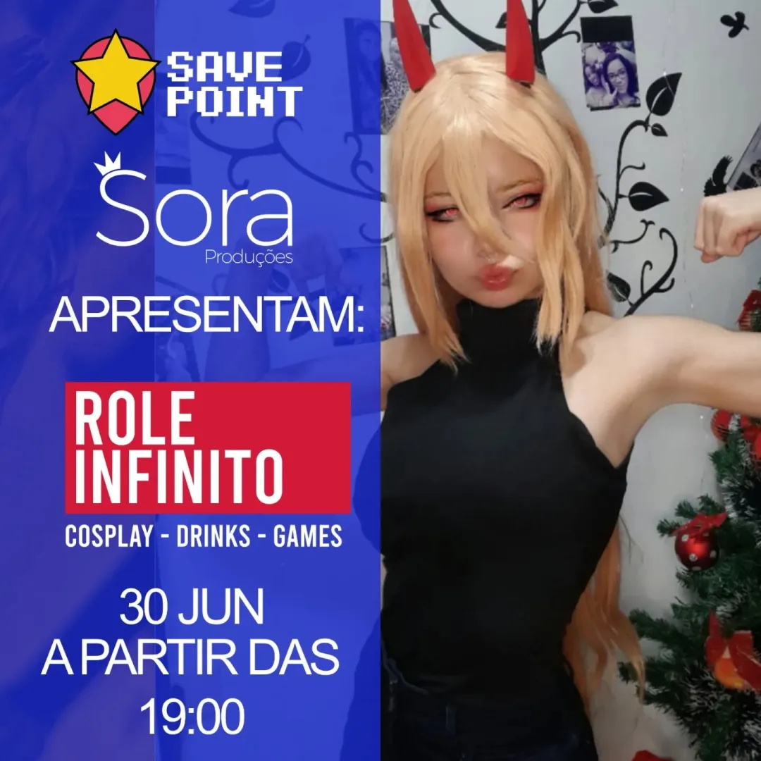 Esse domingo tem Rolê Infinito na savepointsantos então marque na agenda, com direito a concurso cosplay com premiação!!...