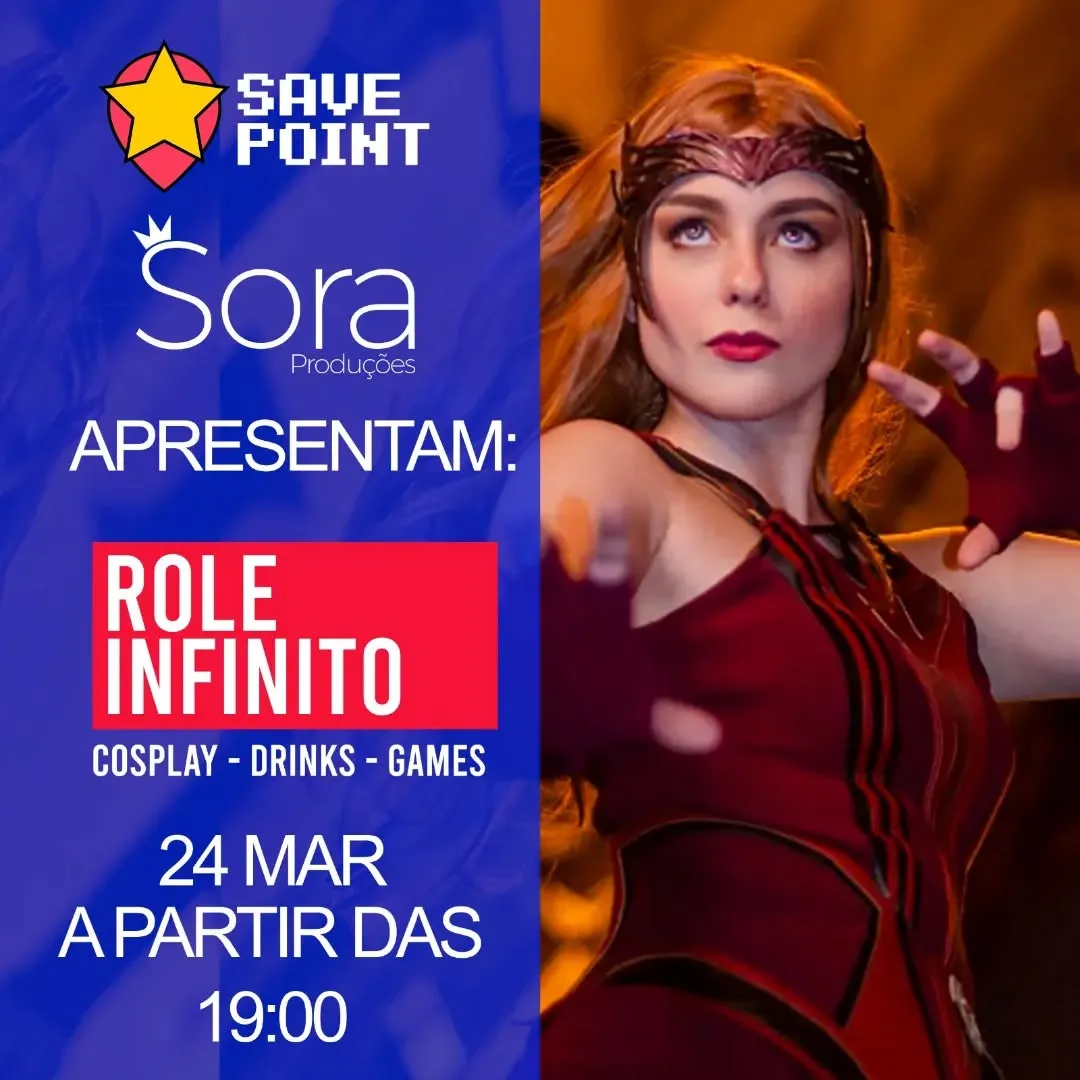 Rolê com entrada gratuita e muita diversão, drinks, gameplay, música boa e concurso cosplay com premiação! Todos que for...