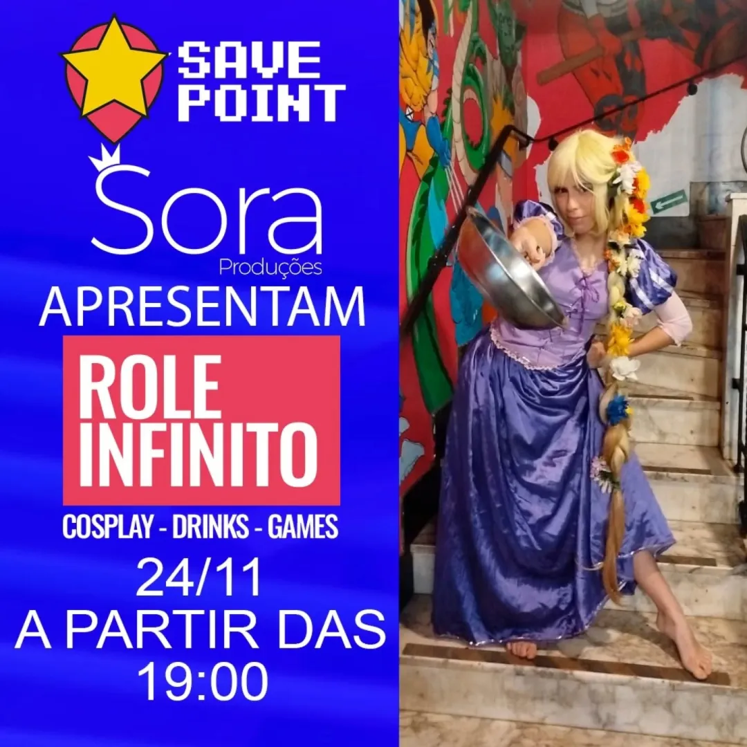 Você não pode perder o rolê desse mês, Sora e Save point!